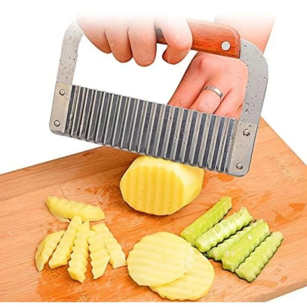 Super Leader‎ Crinkle Cutting Tool One Size Silver Brown